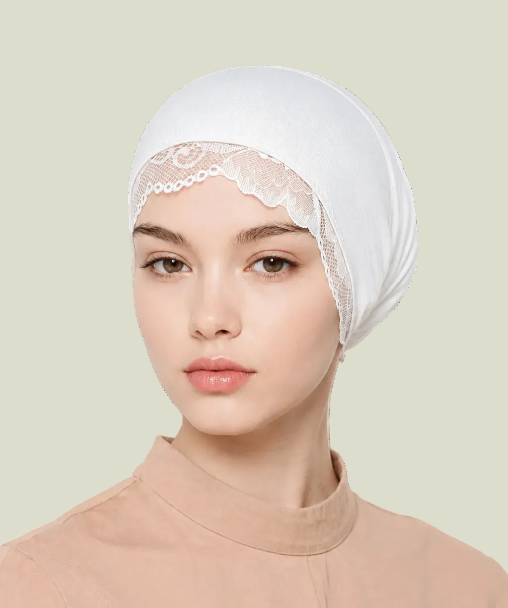 Le Bonnet Signature - Édition Dentelle Blanche