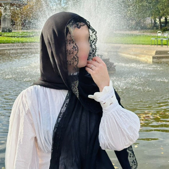 Voile en Dentelle Modal - Athéna