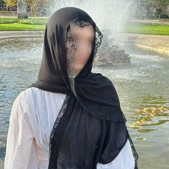 Voile en Dentelle Modal - Athéna